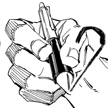 「殴り書き」専用ボールペン
